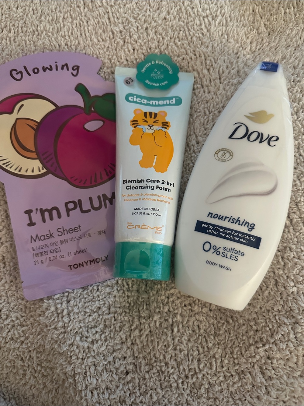 Crème shop Cica-mend cleansing foam bundle. 5.07 ounces, new